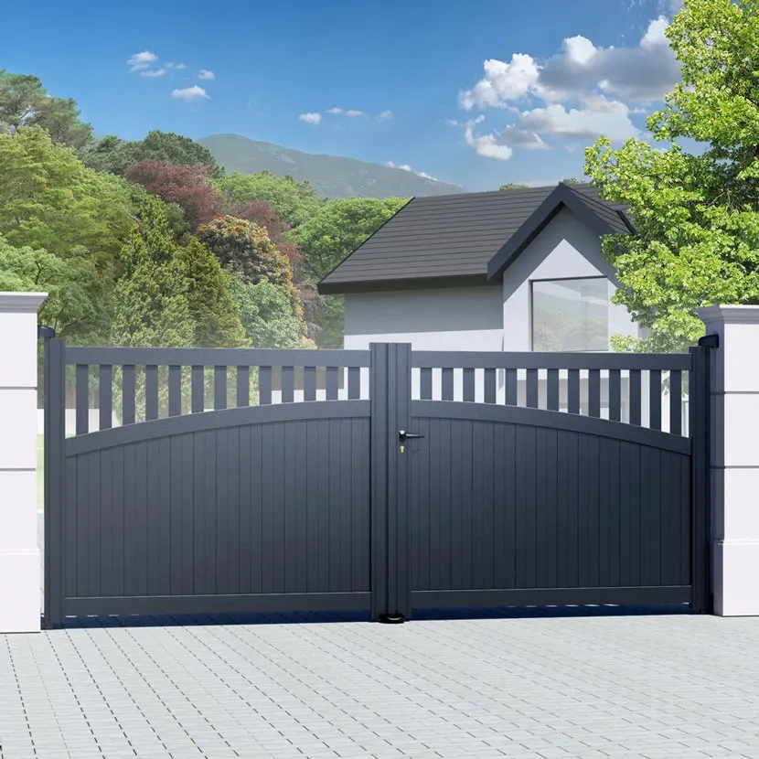 Portail aluminium: Portail double battant Akaba