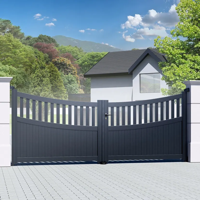 Portail aluminium: Portail double battant Benares