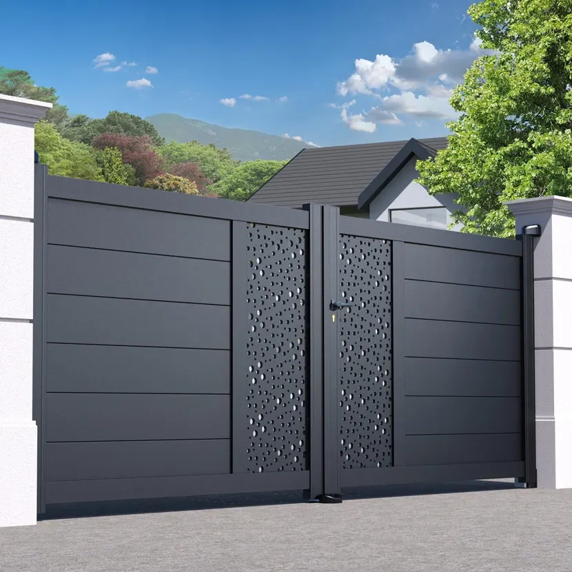 Portail aluminium: Portail double battant Bordeaux