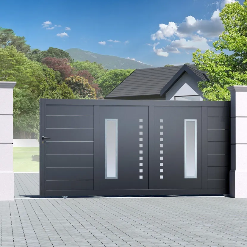 Portail aluminium: Portail coulissant Deauville