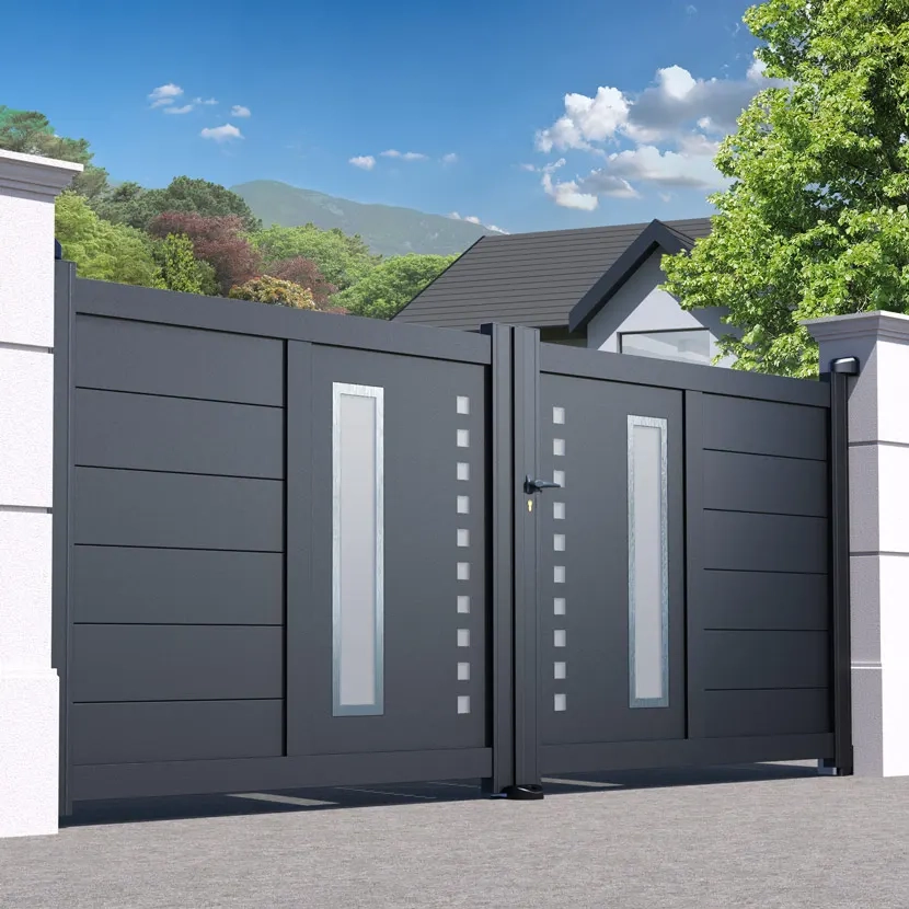 Portail aluminium: Portail double battant Deauville