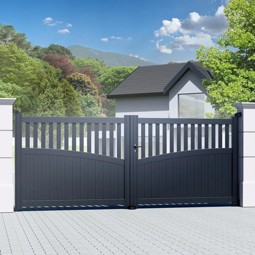 Portail aluminium: Portail double battant Foca