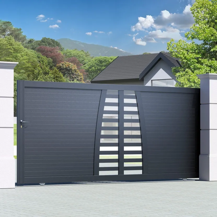 Portail aluminium: Portail coulissant Helsinki