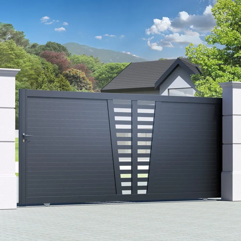 Portail aluminium: Portail coulissant Linz