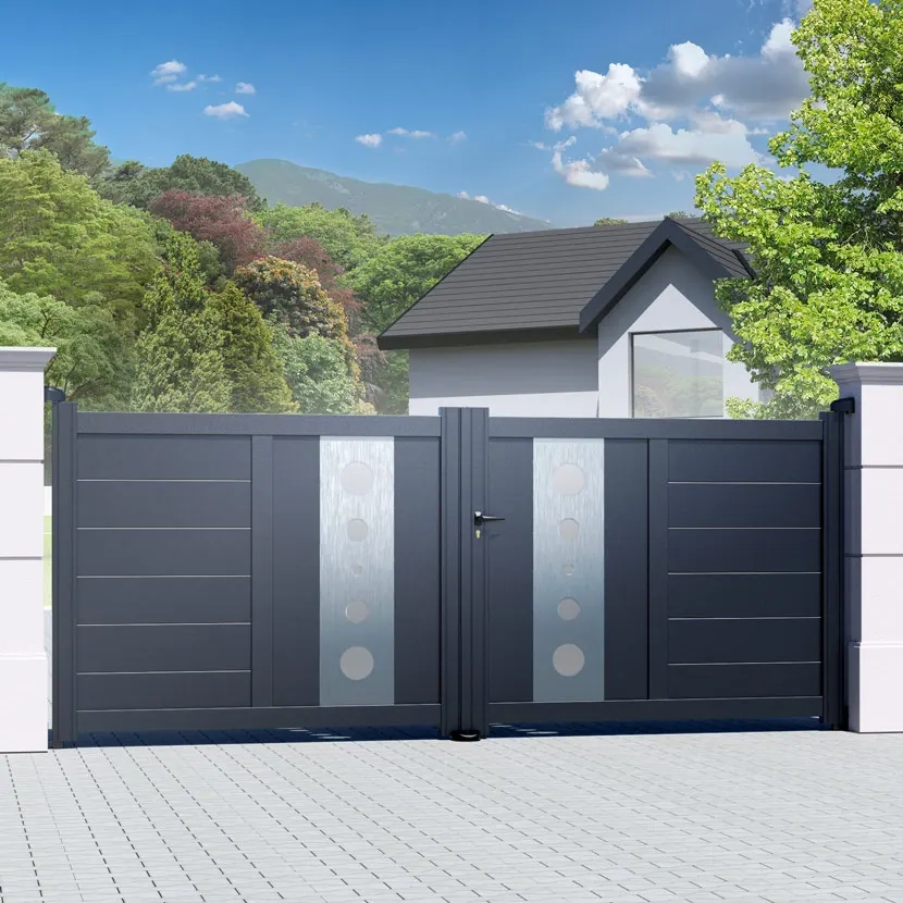 Portail aluminium: Portail double battant Marseille