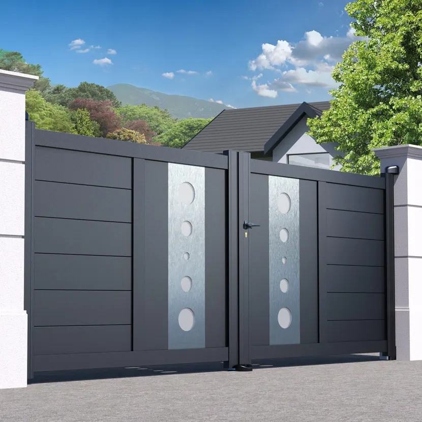 Portail aluminium: Portail double battant Marseille