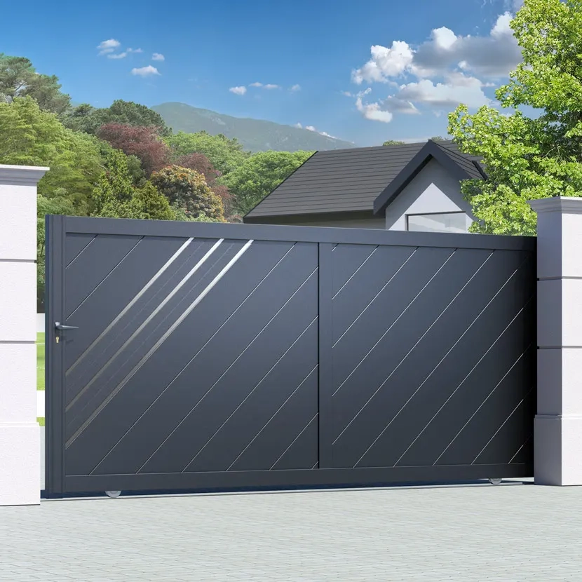 Portail aluminium: Portail coulissant Milan