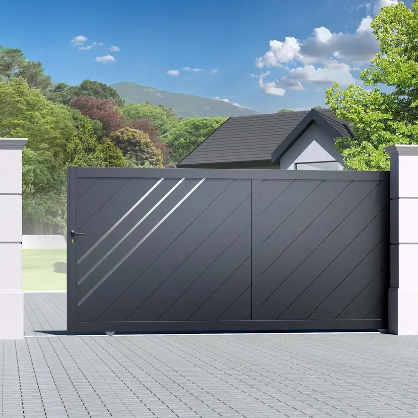 Portail aluminium: Portail coulissant Milan