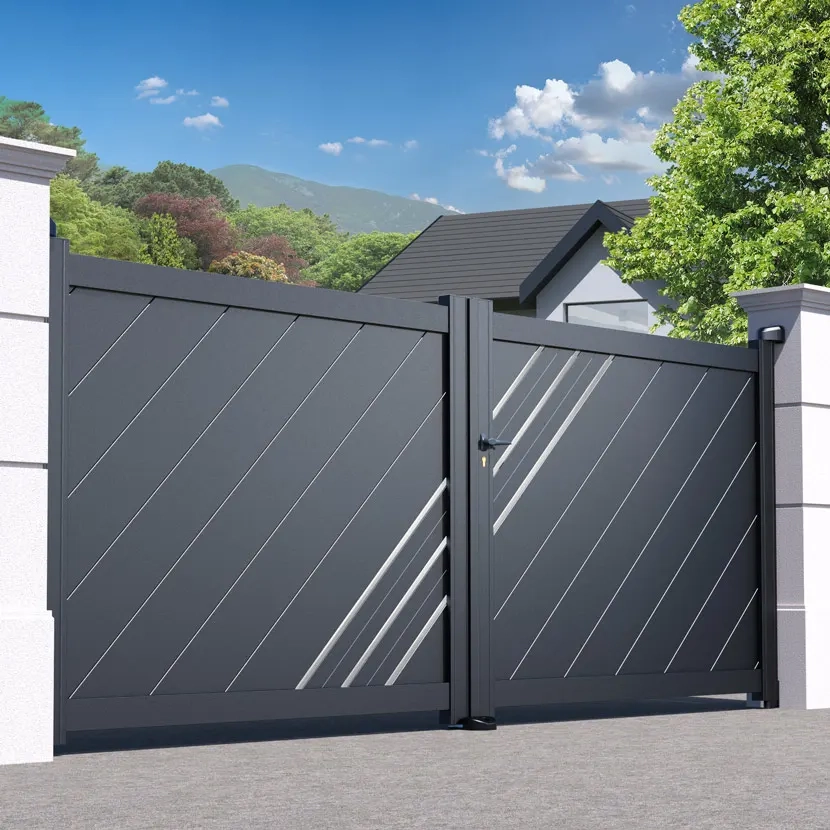 Portail aluminium: Portail double battant Milan