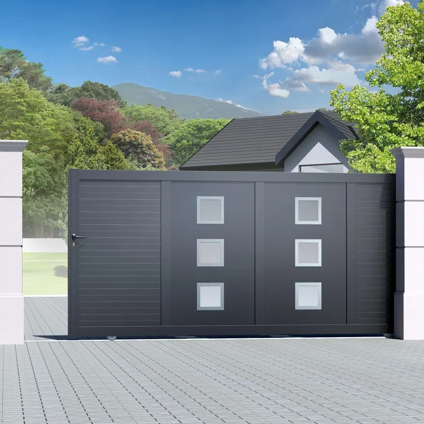 Portail aluminium: Portail coulissant Nassau