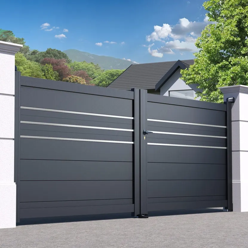 Portail aluminium: Portail double battant Oslo