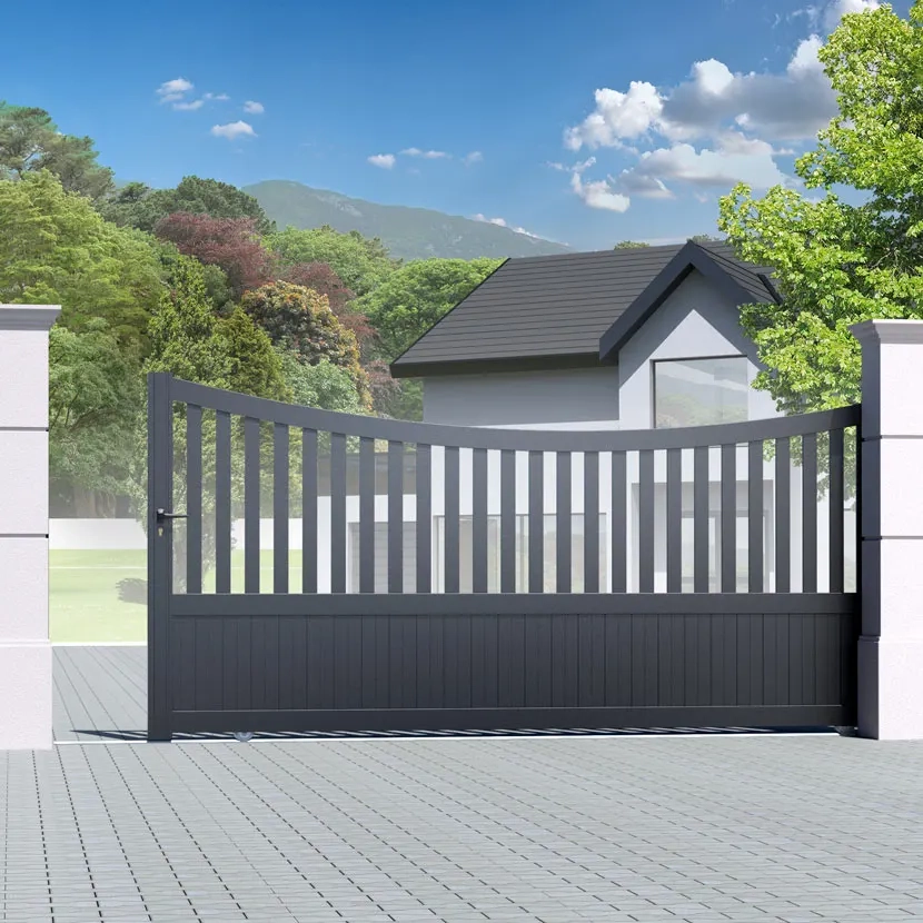 Portail aluminium: Portail coulissant Paro