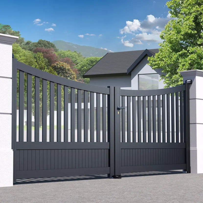 Portail aluminium: Portail double battant Paro