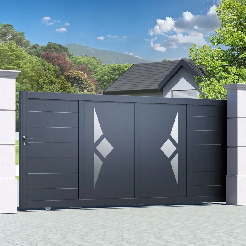 Portail aluminium: Portail coulissant Sete