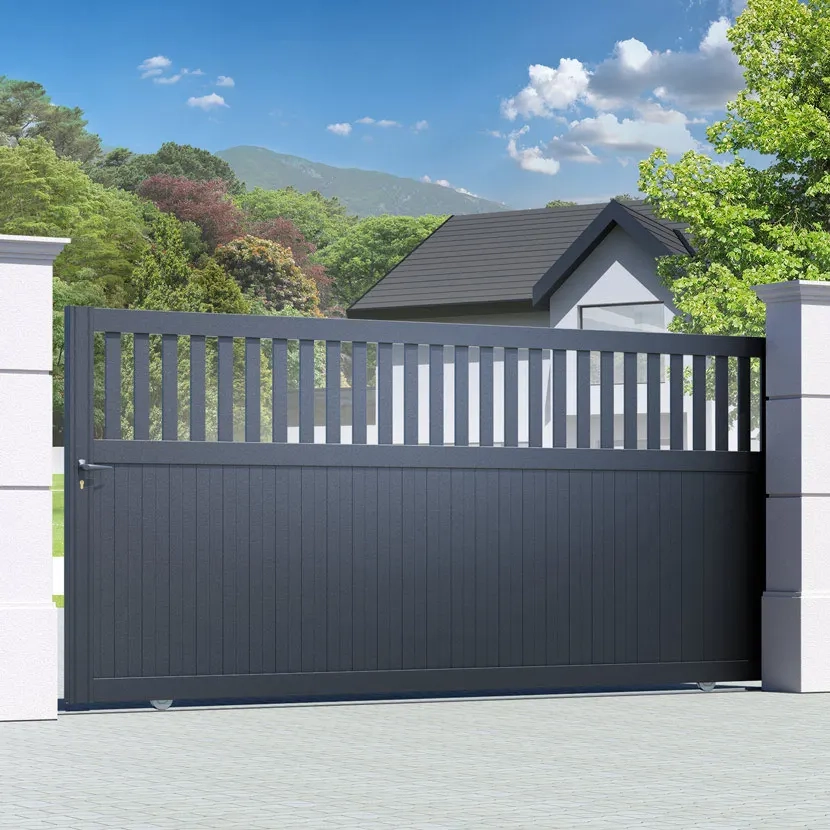 Portail aluminium: Portail coulissant Wellington