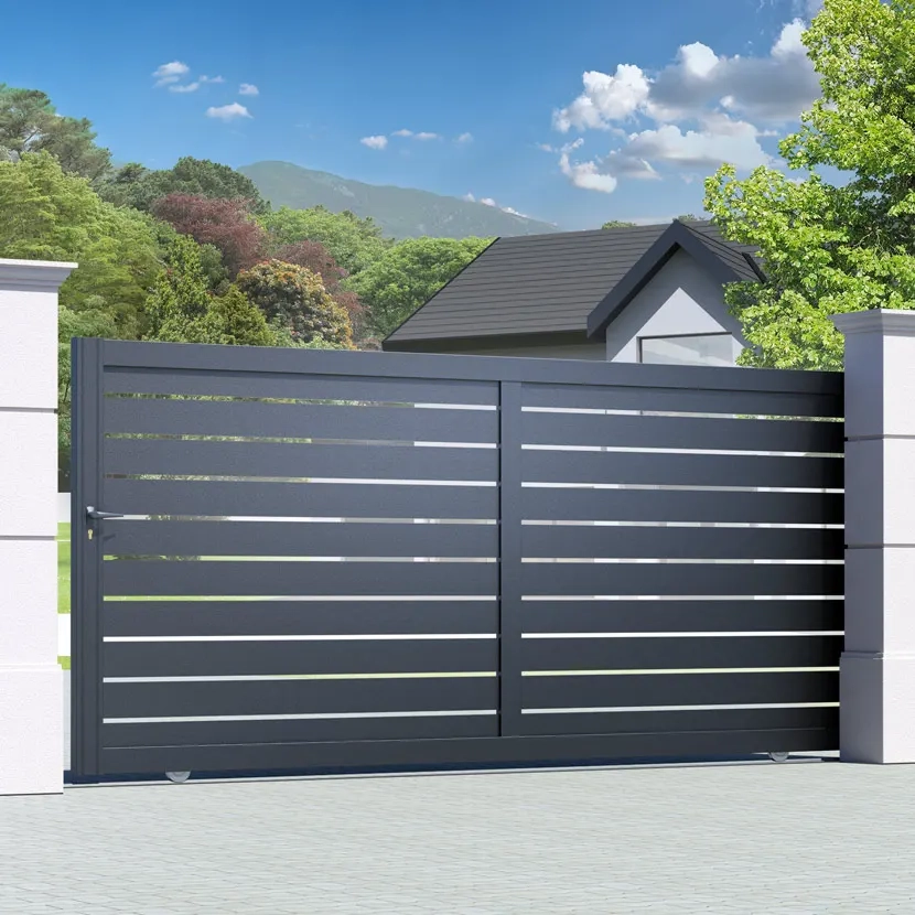 Portail aluminium: Portail coulissant Ymare