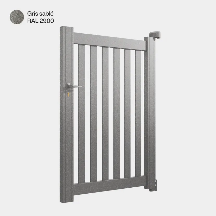 Portillon aluminium: Portillon Adana Gris sable RAL 2900