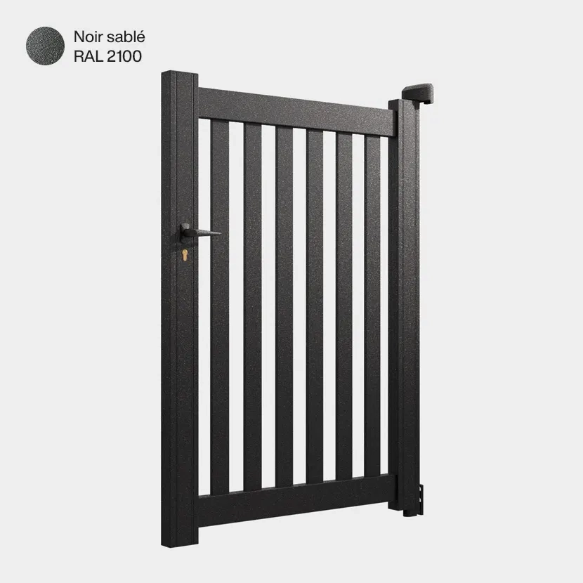 Portillon aluminium: Portillon Adana Noir sable RAL 2100