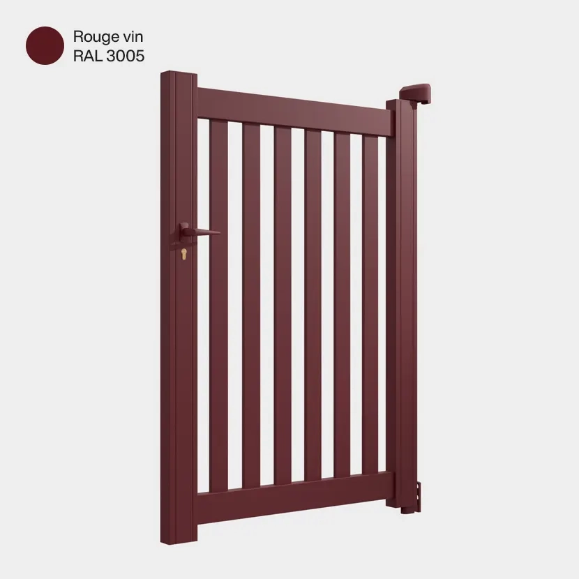 Portillon aluminium: Portillon Adana Rouge Vin RAL 3005