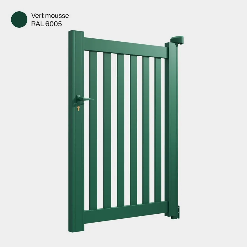 Portillon aluminium: Portillon Adana Vert Mousse RAL 6005