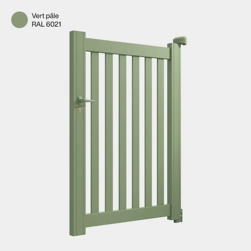 Portillon aluminium: Portillon Adana Vert pale RAL 6021
