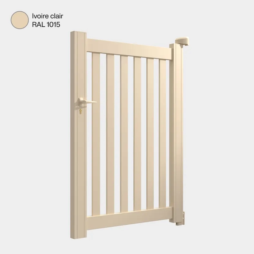 Portillon aluminium: portillon Adana Ivoire clair RAL 1015