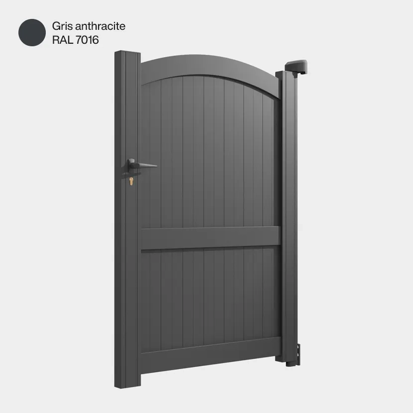 Portillon aluminium: Portillon Adelaide Gris Anthracite RAL 7016