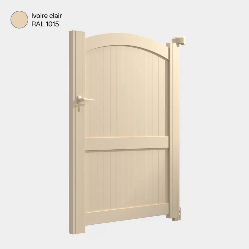 Portillon aluminium: Portillon Adelaide Ivoire clair RAL 1015