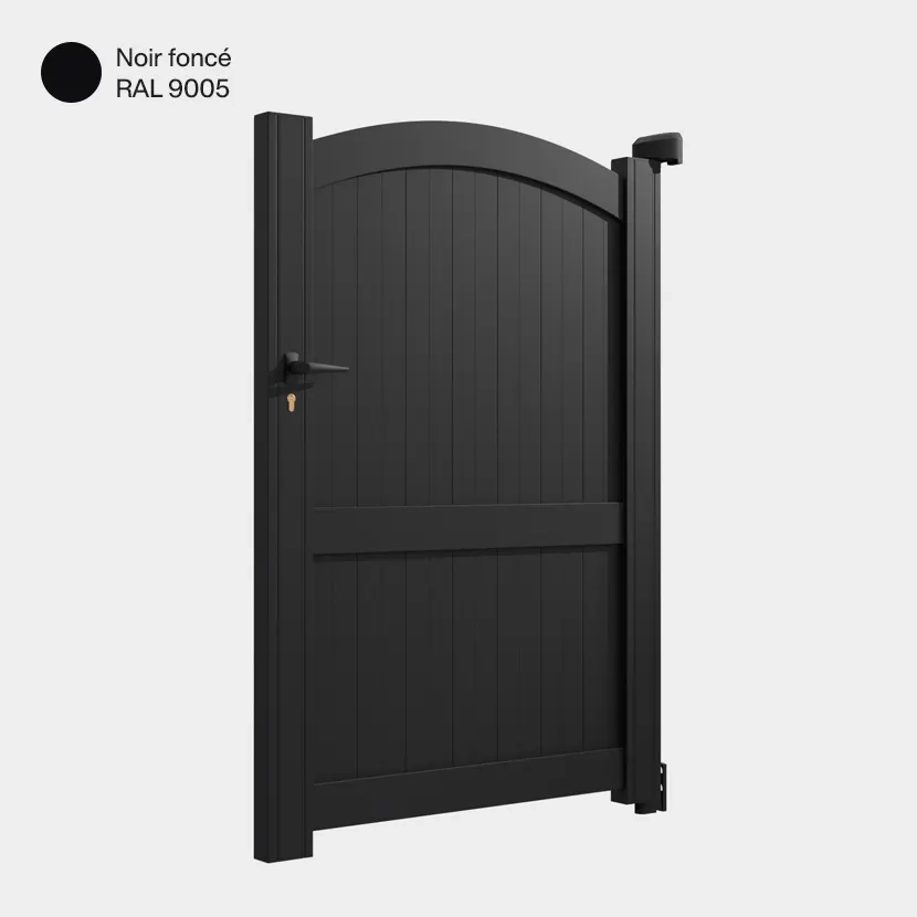 Portillon aluminium: Portillon Adelaide Noir fonce RAL 9005