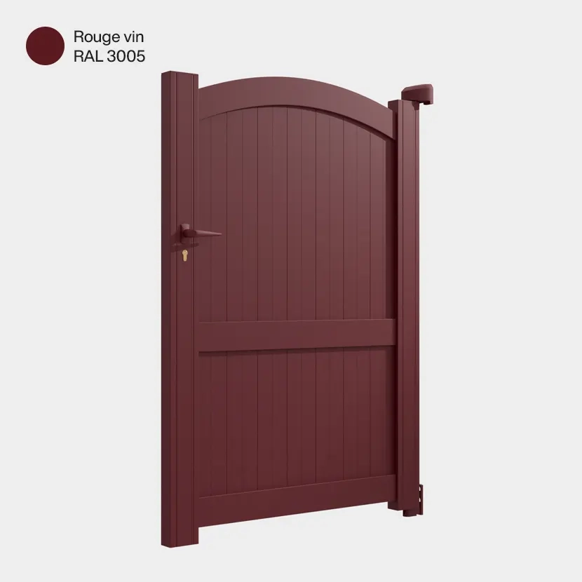 Portillon aluminium: Portillon Adelaide Rouge Vin RAL 3005