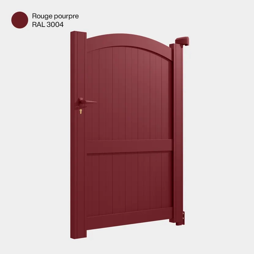 Portillon aluminium: Portillon Adelaide Rouge pourpre RAL 3004