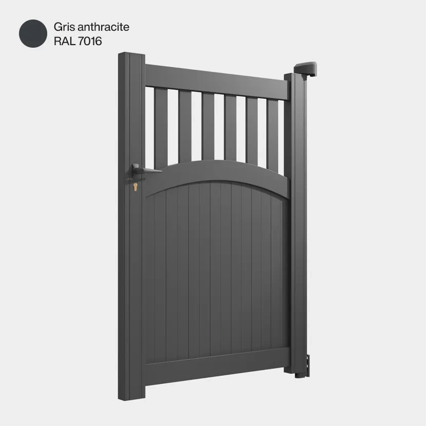 Portillon aluminium: Portillon Akaba Gris Anthracite RAL 7016