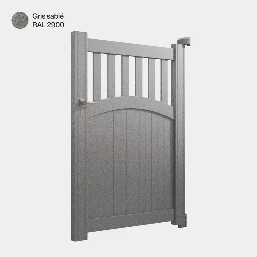 Portillon aluminium: Portillon Akaba Gris sable RAL 2900