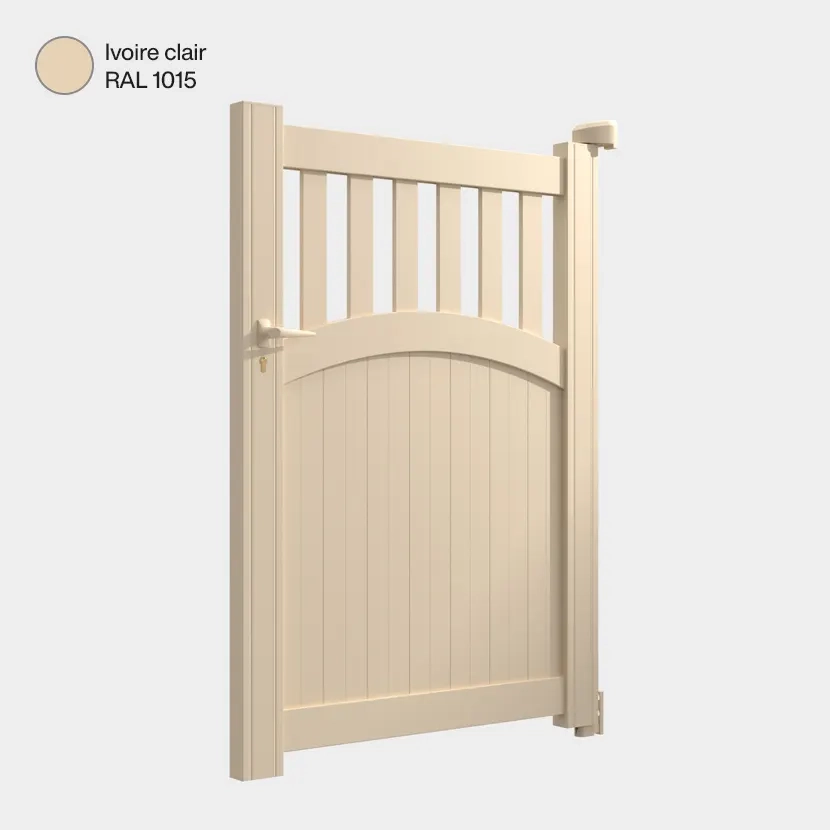 Portillon aluminium: Portillon Akaba Ivoire clair RAL 1015