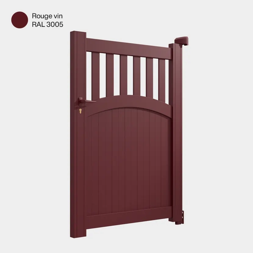 Portillon aluminium: Portillon Akaba Rouge Vin RAL 3005