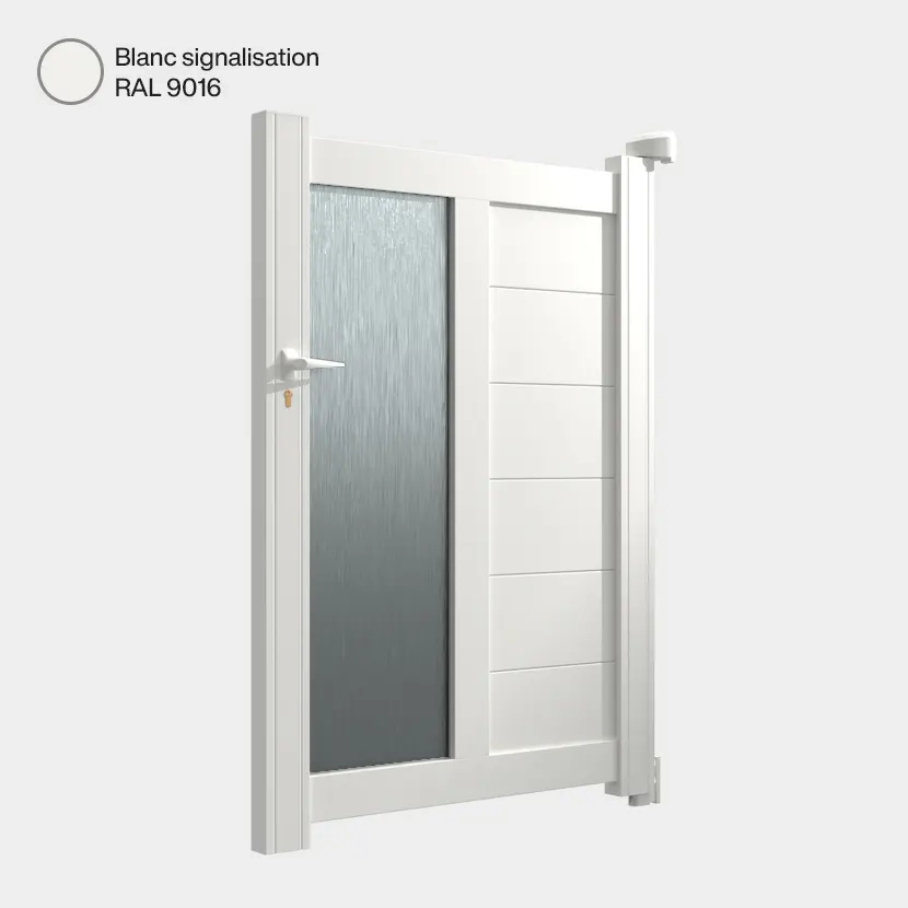 Portillon Arca Blanc Signalisation RAL 9016