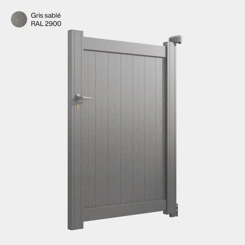 Portillon aluminium: Portillon Athenia Gris sable RAL 2900