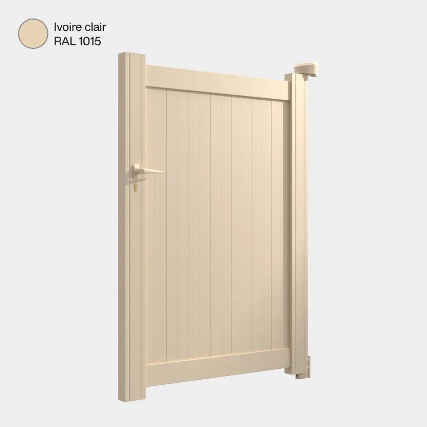 Portillon aluminium: Portillon Athenia Ivoire clair RAL 1015