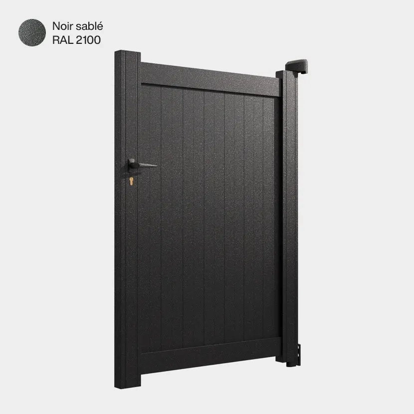 Portillon aluminium: Portillon Athenia Noir sable RAL 2100