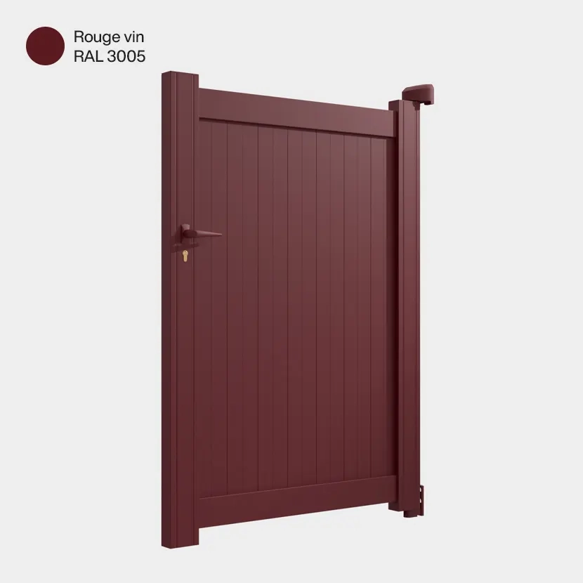 Portillon aluminium: Portillon Athenia Rouge Vin RAL 3005