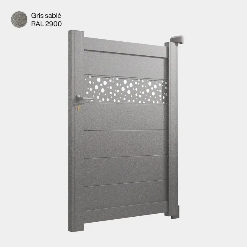 Portillon Bale Gris Sablé RAL 2900