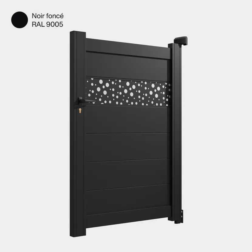 Portillon Bale Noir Foncé RAL 9005