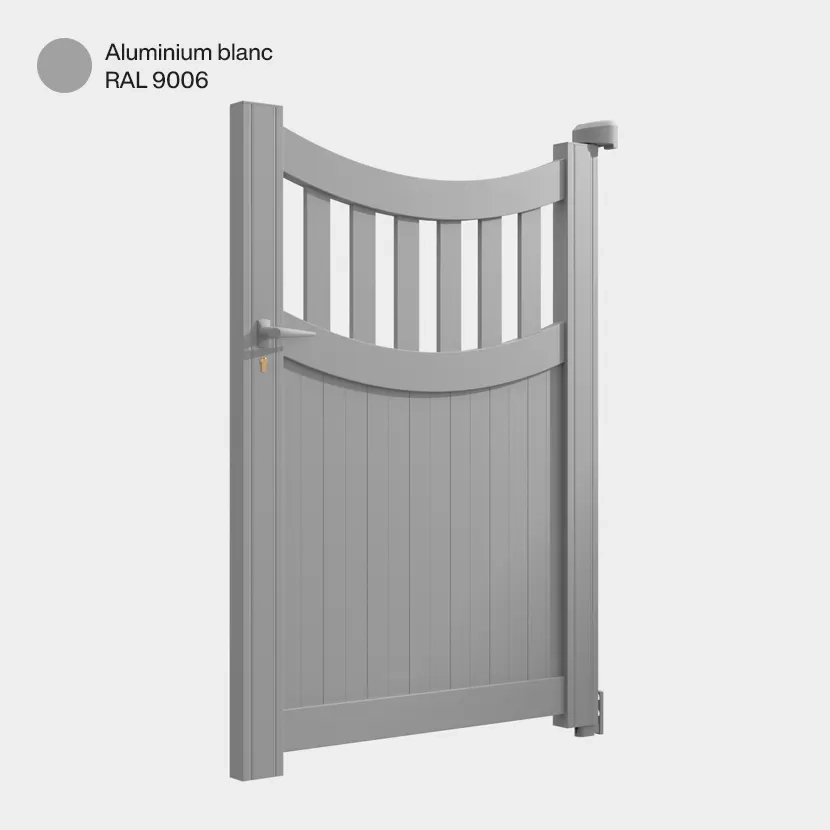 Portillon aluminium: Portillon Benares Aluminium blanc RAL 9006