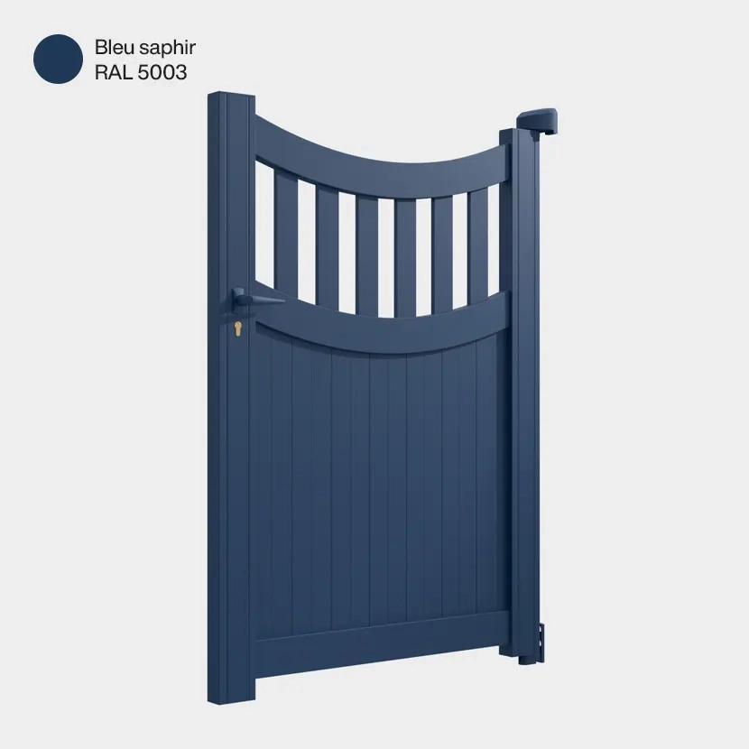 Portillon aluminium: Portillon Benares Bleu saphir RAL 5003