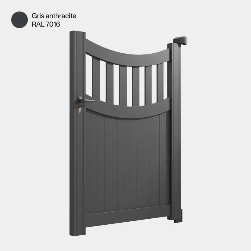 Portillon aluminium: Portillon Benares Gris Anthracite RAL 7016