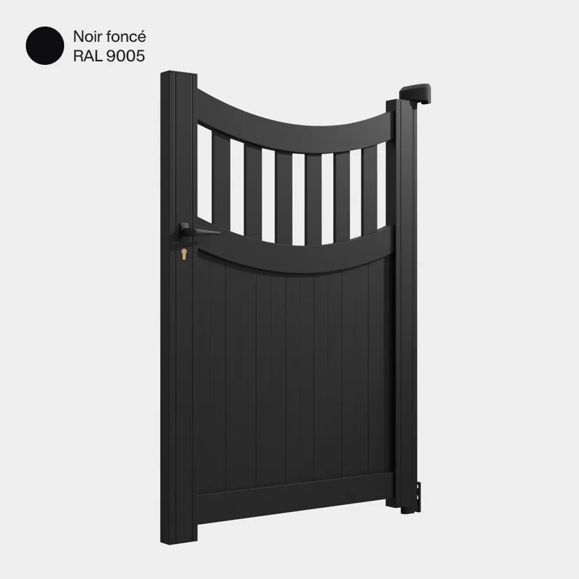 Portillon aluminium: Portillon Benares Noir fonce RAL 9005