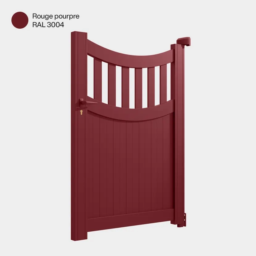 Portillon aluminium: Portillon Benares Rouge pourpre RAL 3004