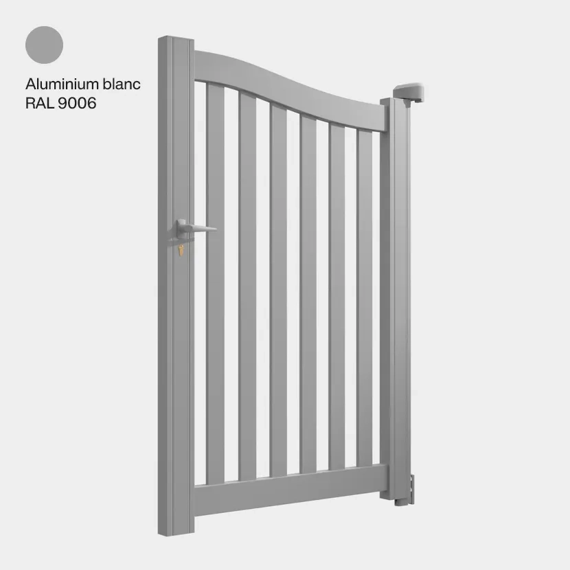 Portillon aluminium: Portillon Berlin Aluminium blanc RAL 9006