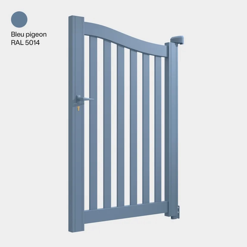 Portillon aluminium: Portillon Berlin Bleu pigeon RAL 5014