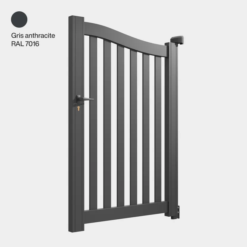 Portillon aluminium: Portillon Berlin Gris Anthracite RAL 7016